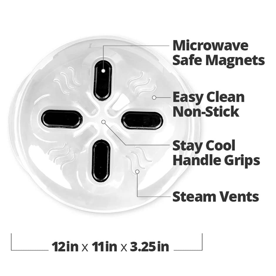 Magnetic Microwave Splatter Cover for Food