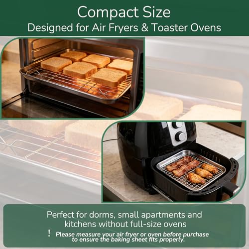 18 0 Stainless Steel Baking Sheet with Cooling Rack