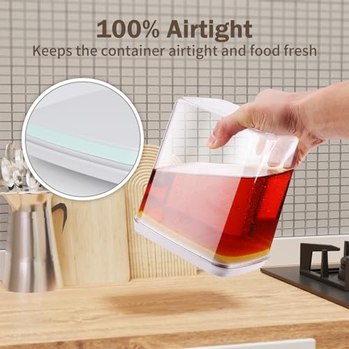 Pop Food Storage Containers Airtight Food Storage Containers Set with Lids Kitchen Pantry Organization and Storage (3 Count)