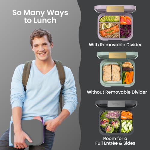 Modern Adult Bento Lunch Box with 3