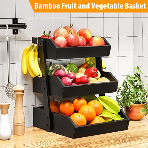 Bamboo Fruit Basket for Kitchen