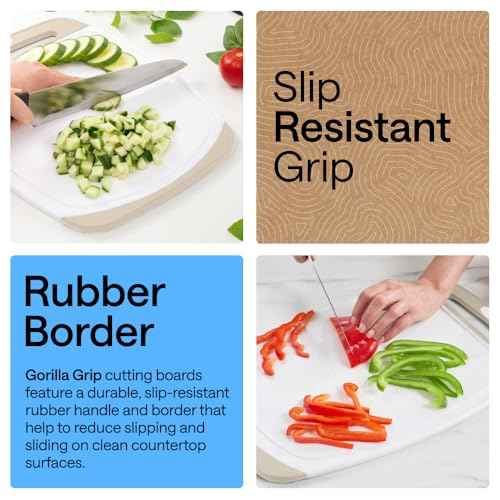 BPA Free Reversible Kitchen Cutting Board (3 Count)