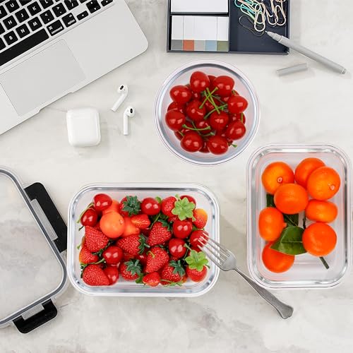 12 Packs Glass Food Storage Containers (10 Count)