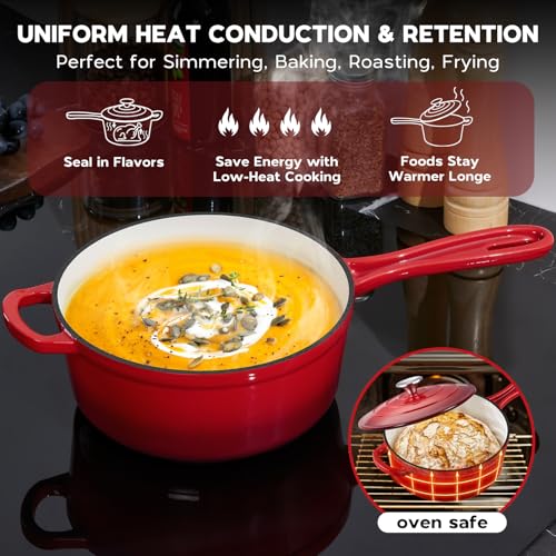 Cast Iron Sauce Pan Pot