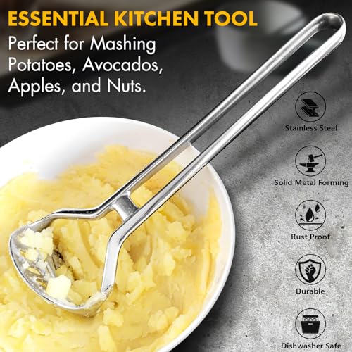 Stainless Steel Heavy Duty Potato Masher Avocado Smasher