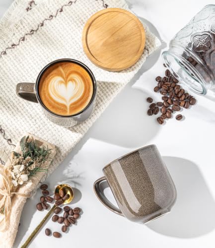 Ceramic Coffee Mugs Set of 6 (6 Count)