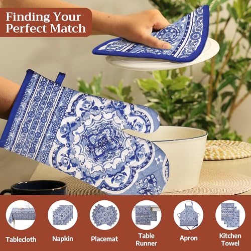 100% Cotton Oven Mitt & Pot Holder Set (2 Count)