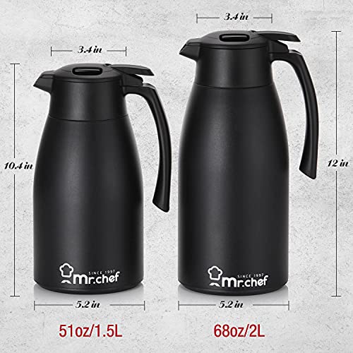 SINCE 1997 MR.CHEF 51Oz Thermal Coffee Carafe