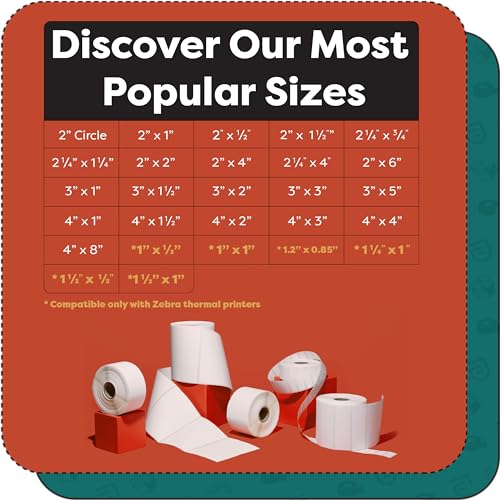 3" X 5" Direct Thermal Labels
