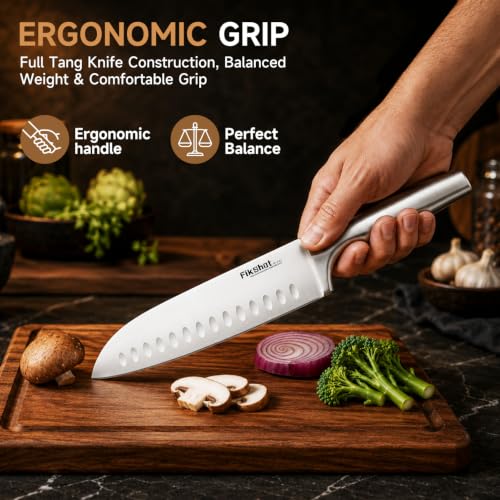 14PCS Knife Set with Block & Sharpener