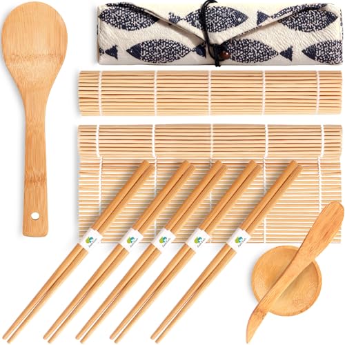 No Plastic Bamboo Sushi Making Kit