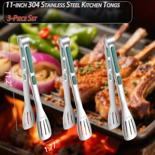 Stainless Steel Kitchen Tong Set