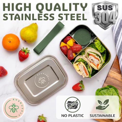 Stainless Steel Bento Box + Condiment Container