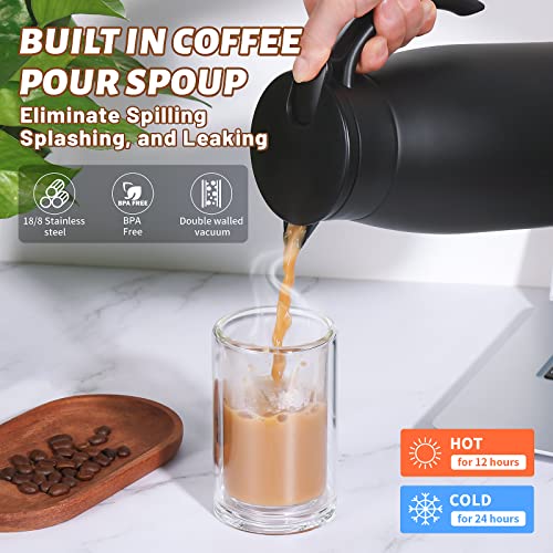 34oz Insulated Coffee Carafe with Handle