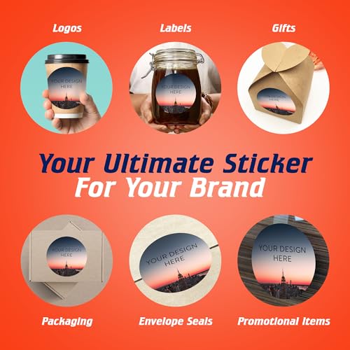 Custom Vinyl Stickers Your Image (100 Count)