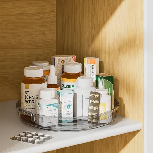 2 Pack 10.6in Lazy Susan Organizer Turntable for Cabinet (2 Count)