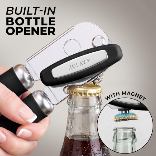 Stainless Steel Swing Open Manual Can Opener Comfortable Grip