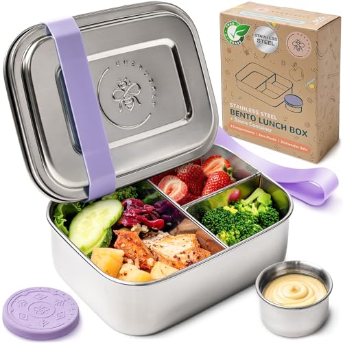 Stainless Steel Bento Box + Condiment Container