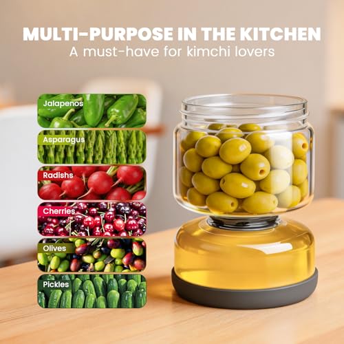 Glass Pickle Jar with Strainer Flip (25 Count)