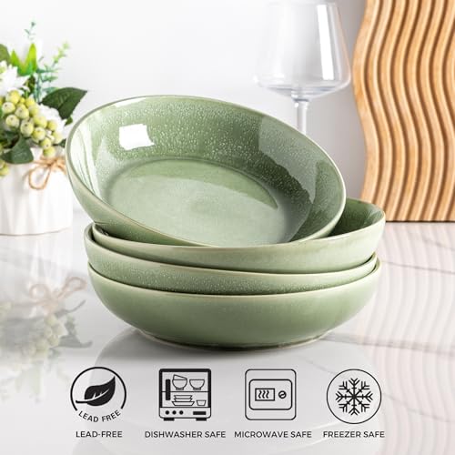 8.5’’ Ceramic Pasta Bowls Set of 6 (6 Count)