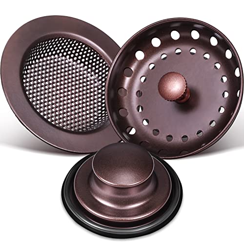 3 Pcs Sink Plug Stopper Disposal Drain Strainer (3 Count)