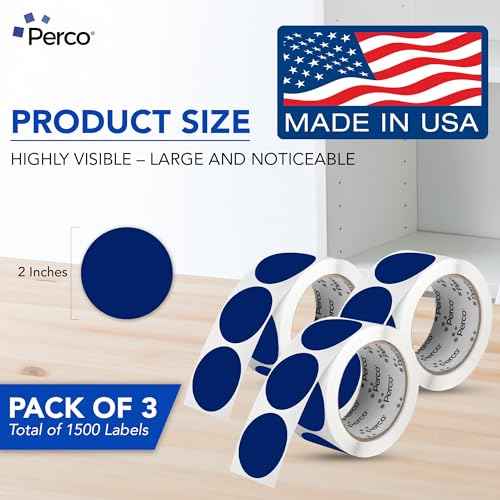 Dark Blue Perforated Round Circle Dot Sticker 2 (3 Count)