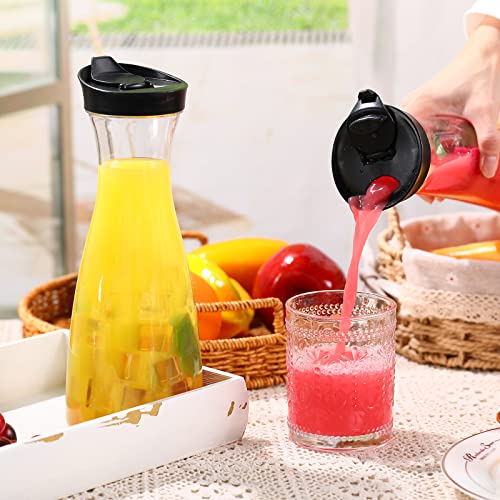 12 Pcs Plastic Carafe with Flip Top Lid (12 Count)