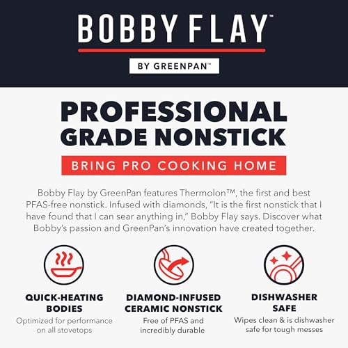 X Bobby Flay 10 Piece Ceramic Nonstick Cookware Set