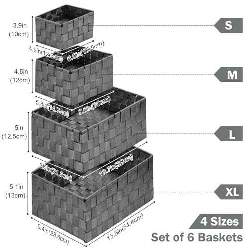Storage Baskets (6 Count)