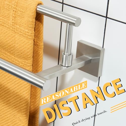 Bath Towel Holders Brushed Nickel Bathroom Rack 36 Inch Double Towel Bars Overlength Kitchen Rails Stainless Steel B5009BR