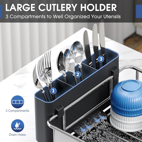 Stainless Steel Dish Drying Rack for Kitchen Counter