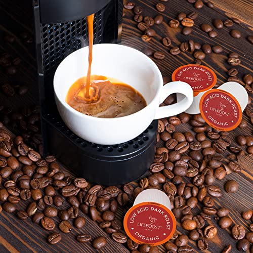 Dark Roast Organic Low Acid Coffee K Cups (10 Count)