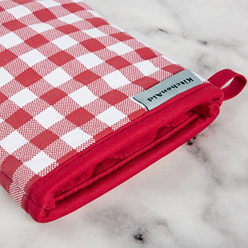 Gingham Oven Mitt 2