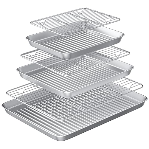 Baking Sheet with Cooling Wire Rack Set