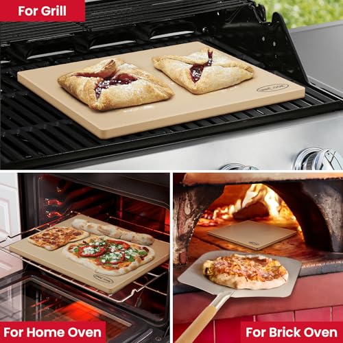 20 x 16 Inch Extra Large Pizza Stone for Oven and Grill