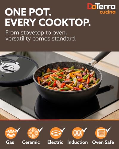 Nonstick Ceramic Frying Pan with Lid