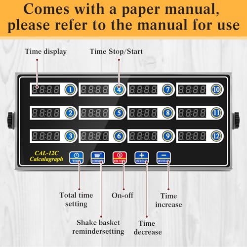 1 Pack Commercial Digital Kitchen Timer for Cooking