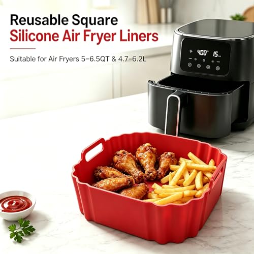 Square Silicone Air Fryer Liners