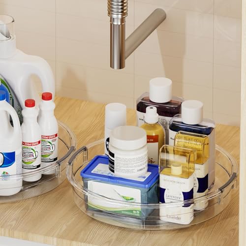 3 Pack Lazy Susan Organizer Turntable for Cabinet (3 Count)