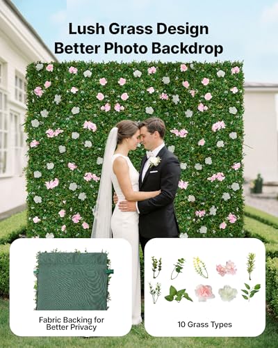 Artificial Luxury‌ Flower Wall Backdrop (2 Count)