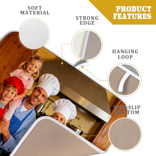 Custom Personalized Dish Drying Mat for Kitchen Counter Customized Dying Pad with Picture Text Home Decor