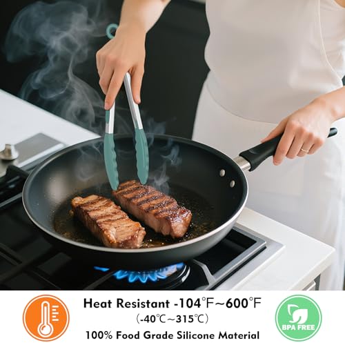 Silicone Serving Tongs for Cooking 9 (3 Count)
