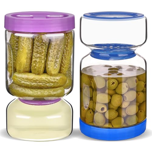 Pickle Jar with Strainer Flip (2 Count)