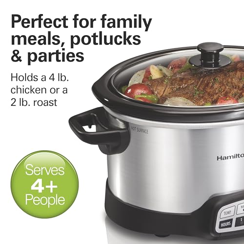 Set & Forget 4 Quart Programmable Slow Cooker