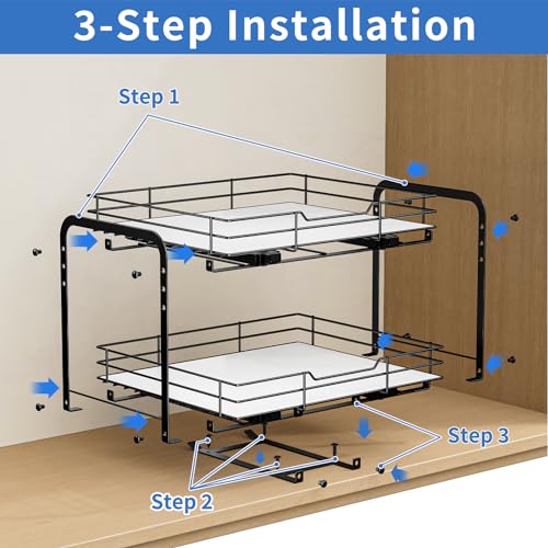 2 Tier Pull Out Spice Rack