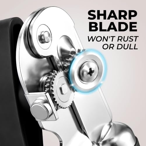 Stainless Steel Swing Open Manual Can Opener Comfortable Grip
