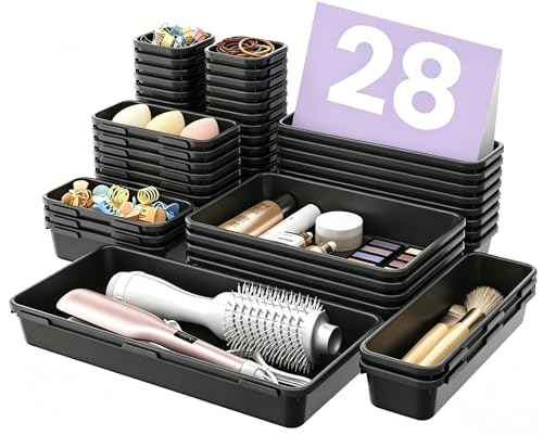 Military Grade】 Drawer Organizer (28 Count)