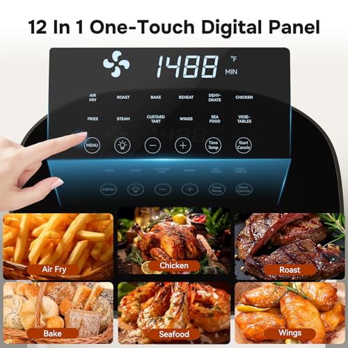Air Fryer 6.34 QT Digital Airfryer with Visible Window