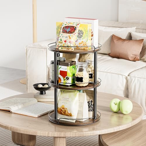 10'' Wood Lazy Susan Turntable Organizer for Cabinet
