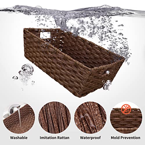 Large Wicker Storage Basket (2 Count)